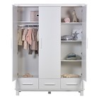 Шкаф трехсекционный Polini kids Simple 3415, с ящиками, цвет белый 10202665 - фото 319812052