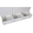 Шкаф трехсекционный Polini kids Simple 3415, с ящиками, цвет белый 10202665 - фото 319812057