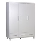 Шкаф трехсекционный Polini kids Simple 3415, с ящиками, цвет белый 10202665 - фото 319812064