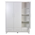 Шкаф трехсекционный Polini kids Simple 3415, с ящиками, белый - Фото 7