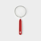 Сито с ручкой Доляна «Хозяюшка», d=10 см, цвет красный - Фото 2