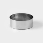 Сито для просеивания Доляна «Металлик», d=13 см, нержавеющая сталь, серебристое - Фото 3