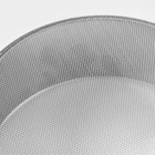 Сито для просеивания Доляна «Металлик», d=13 см, нержавеющая сталь, серебристое - Фото 4