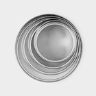 Сито для просеивания Доляна «Металлик», набор 4 шт., d=15/18/20.5/24 см, нержавеющая сталь, серебристое - Фото 2