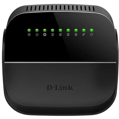 Роутер беспроводной D-Link DSL-2640U/R1A N150 ADSL2+/VDSL2 черный