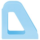 Лоток для бумаг вертикальный СТАММ "Фаворит", голубой, ширина 90 мм - фото 7870283