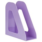 Лоток для бумаг вертикальный СТАММ "Фаворит", фиолетовый, ширина 90 мм - фото 9966565