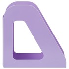 Лоток для бумаг вертикальный Стамм "Фаворит", пластиковый, ширина 90 мм, фиолетовый - Фото 2