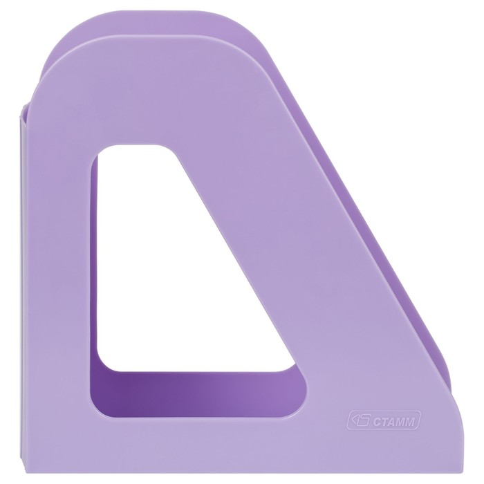 Лоток для бумаг вертикальный СТАММ "Фаворит", фиолетовый, ширина 90 мм