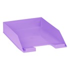 Лоток для бумаг горизонтальный СТАММ "Фаворит", фиолетовый - фото 7870317