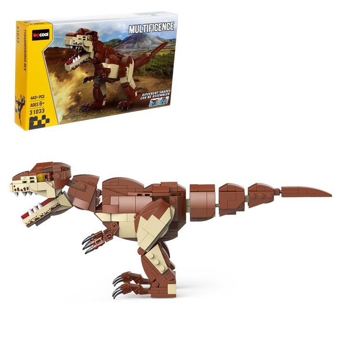 Конструктор Дино «Тираннозавр», 443 детали - Фото 1