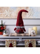 Фигура текстиль "Гном в красном колпаке" 13x58x8 см, 1 LED, AG10х3 (в компл.), Т/БЕЛЫЙ - фото 809318224