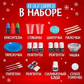 Набор для опытов «Большой новогодний подарок», 40 опытов