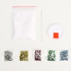 Алмазная мозаика на новый год для детей с частичным заполнением в рамке с растущим снегом «Снеговик» - Фото 5