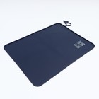 Коврик силиконовый под миску, 40×30 см, синий - Фото 4