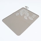 Коврик силиконовый под миску, 40 х 30 см, серый - фото 7870687