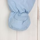 Комбинезон утепленный демисезон с капюшоном, 2 молнии A/027/80, р.80 голубой - Фото 4