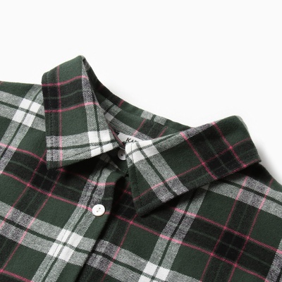 Пижама женская (рубашка, брюки) KAFTAN, размер 50-52, зелёная