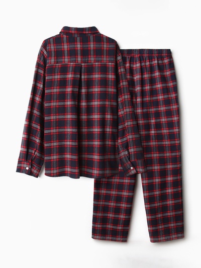 Пижама женская (рубашка, брюки) KAFTAN, размер 40-42, синяя