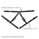 Портупея женская БДСМ черная, на пояс, с бантами, экокожа - Фото 2