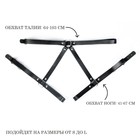 Портупея женская БДСМ черная, на пояс, экокожа - Фото 2