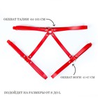 Портупея женская БДСМ красная, на пояс, экокожа - Фото 2