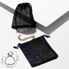 Мешочек подарочный «Большая сетка», 10×12 см, чёрный - Фото 3