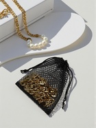 Мешочек подарочный «Большая сетка», 10×12 см, чёрный - Фото 2