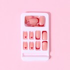 Накладные ногти «Любовь», 24 шт, клеевые пластины, форма квадрат, цвет глянцевый розовый/красный - Фото 4