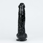 Фаллоимитатор Оки- Чпоки, реалистик, на присоске, PVC, 29 х 5 см, черный - Фото 2