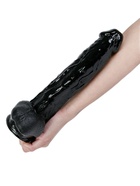 Фаллоимитатор реалистичный, на присоске, PVC, 29×5 см, черный - Фото 3