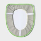 Чехол на сиденье для унитаза на липучках, цвет МИКС - Фото 4