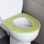 Чехол на сиденье для унитаза на липучках, цвет МИКС - Фото 2