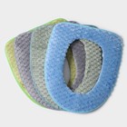 Чехол на сиденье для унитаза на липучках, цвет МИКС - Фото 5