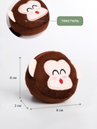 Кошелёк-браслет на молнии, коричневый - Фото 2