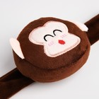 Кошелёк-браслет на молнии, коричневый - Фото 4