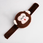 Кошелёк-браслет на молнии, коричневый - Фото 3