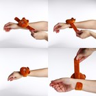 Кошелёк-браслет на молнии, рыжий - Фото 2