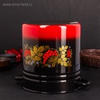 Кастрюля эмалированная, 12 л, d=24 см, цилиндрическая, цвет красно-чёрный - Фото 3