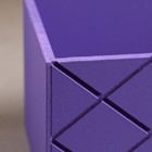 Кашпо деревянное "Эллада большая, сетка", 25×12,5×10 см Фиолетовый - Фото 4