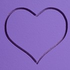 Кашпо деревянное "Symmetric Heart, сердце", с ручкой, 25×12,5×10(28) см Фиолетовый - Фото 5