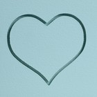 Кашпо деревянное "Symmetric Heart, сердце", с ручкой, 25×12,5×10(28) см Серо-голубо - Фото 5