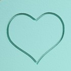 Кашпо деревянное "Symmetric Heart, сердце", с ручкой, 25×12,5×10(28) см Мятный - Фото 5