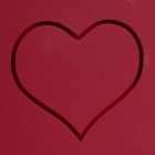 Кашпо деревянное "Symmetric Heart, сердце", с ручкой, 25×12,5×10(28) см Бордо - Фото 5