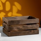 Кашпо - ящик деревянный 30х20х14,5 см палисандр - фото 3517483