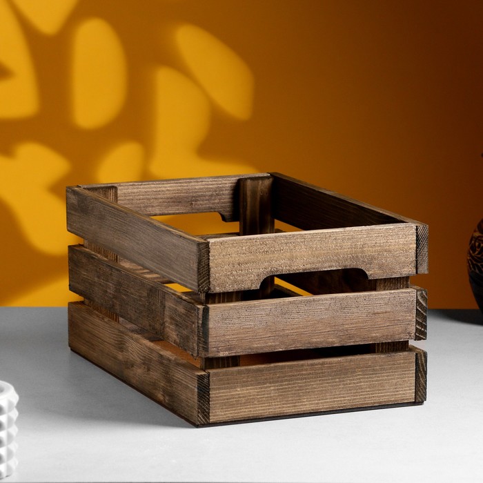 Кашпо - ящик деревянный 30х20х14,5 см палисандр