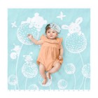 Полотенце махровое детское Облачко Our sweet baby, 420 гр, размер 100x100 см, цвет нежно-бирюзовый - Фото 2