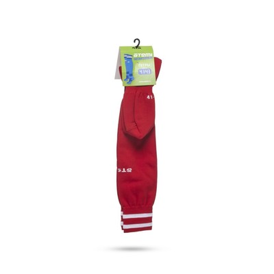 Гетры футбольные Atemi, цвет красный, ASSK-001SS23-RED, размер 38-40