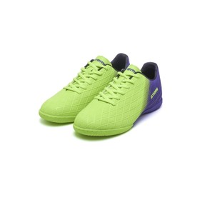 Бутсы футбольные Atemi SBA-005 INDOOR KIDS, цвет  ярко-салатовый/ фиолетовый, размер 35