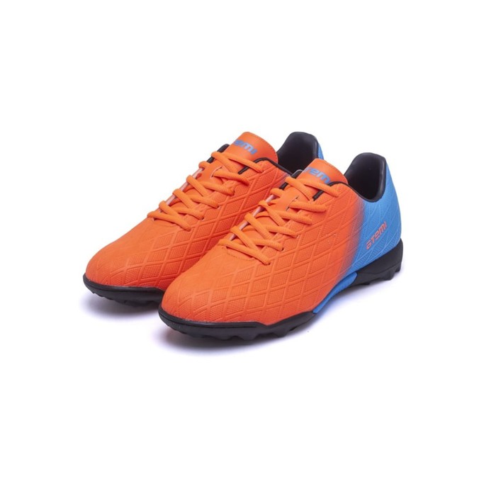Бутсы футбольные Atemi SBA-005 TURF JUNIOR, цвет  оранжевый/ голубой, размер 36 - Фото 1